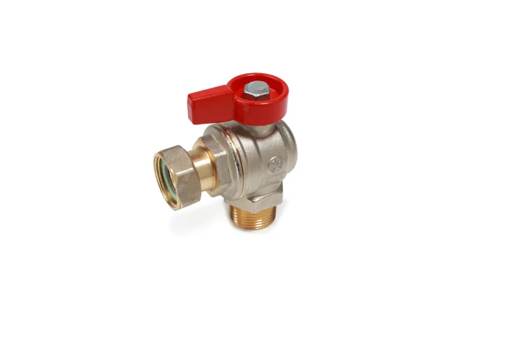 Кран шаровой Giacomini R780PX014 3/4″ угловой для котлов (НР, флажок)
