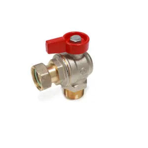 Кран шаровой Giacomini R780PX014 3/4″ угловой для котлов (НР, флажок)