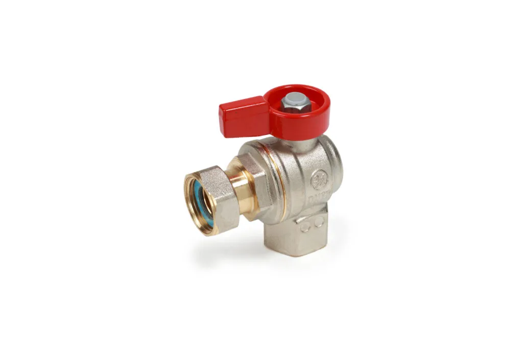 Кран шаровой Giacomini R781PX013 1/2″ угловой для котлов (ВР, флажок)