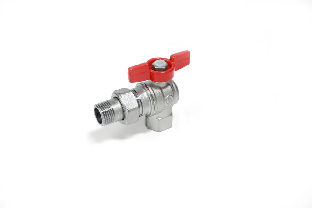 Кран шаровой Giacomini R789X005 3/4″ угловой с отводом (хром)