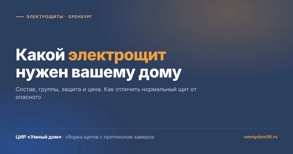 Какой электрощит нужен частному дому: состав и цена